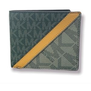 MICHAEL KORS  BIFOLD  (GREEN/MARIGOLD Cooper